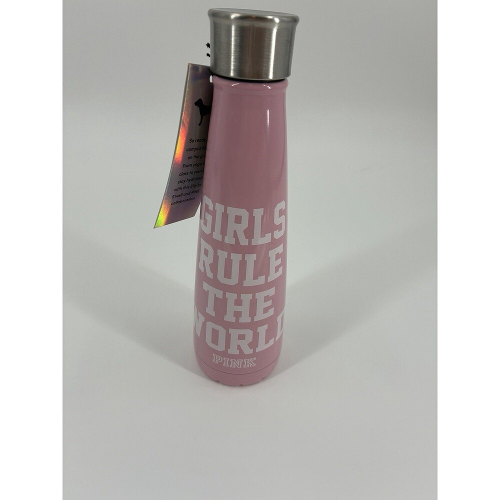 Victoria’s Secret PINK Sip by S’well Girls Rule the World Water Bottle NWT